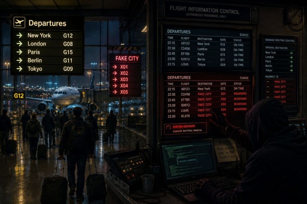 hackers in airport control room